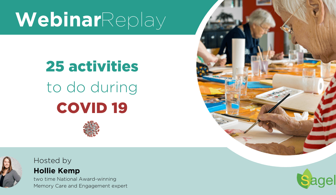 Webinar – 25 Activities to do during Covid-19