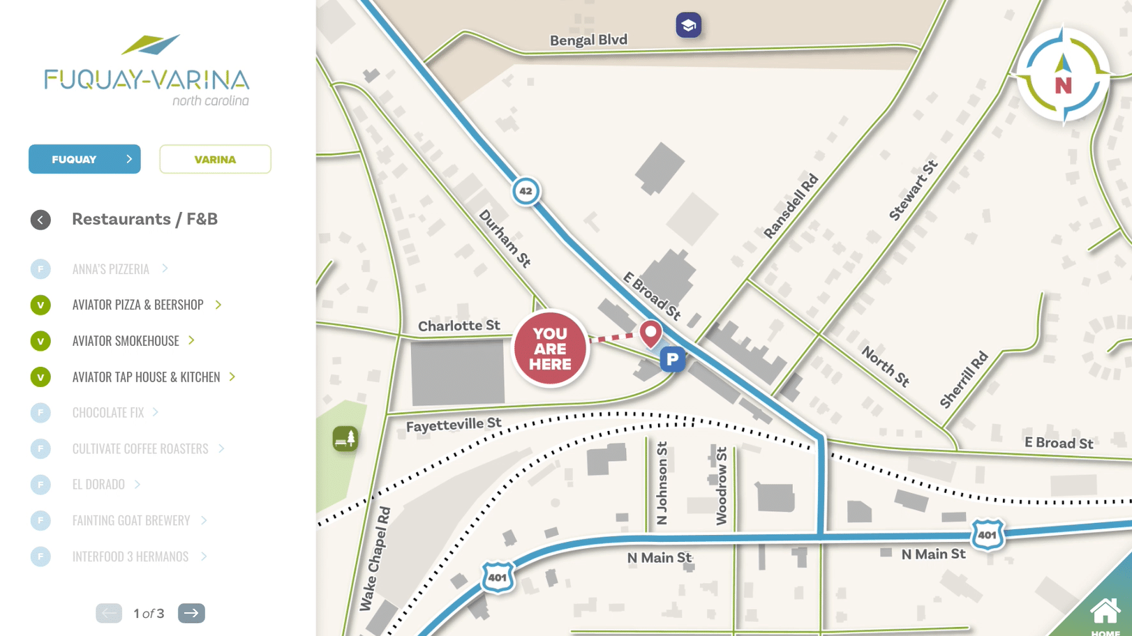 Fuquay-Varina Wayfinding - Restaurants