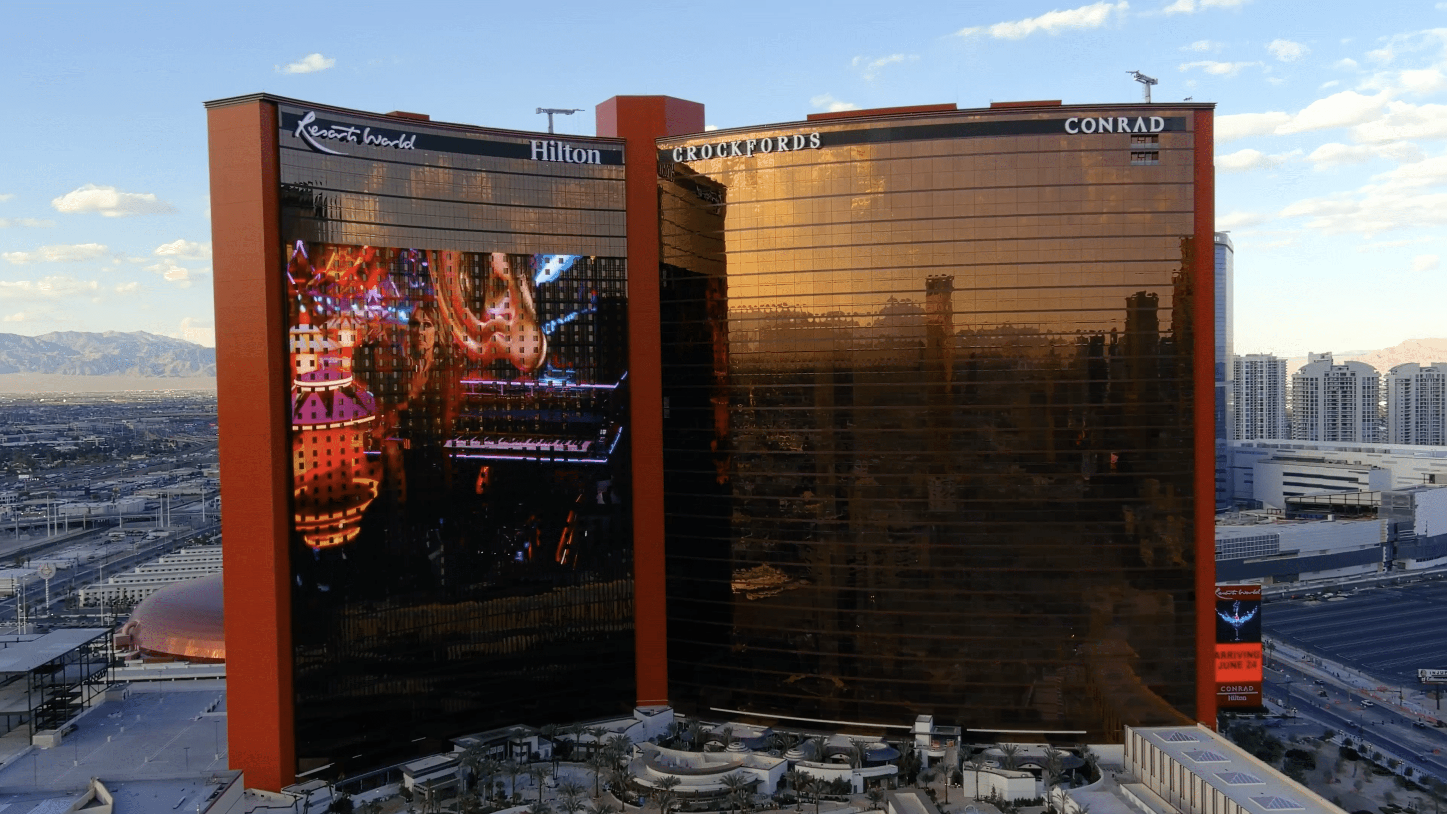 Massive media architecture at Resorts World Las Vegas