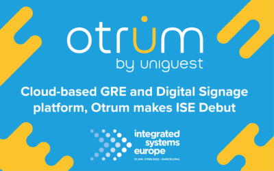 Uniguest debuts cloud-based GRE and Digital Signage platform, Otrum, at ISE 2023 