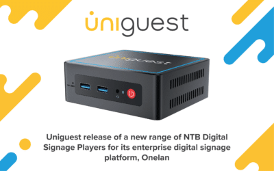 Uniguest releases a new range of Onelan NTB Digital Signage Players at ISE2023 