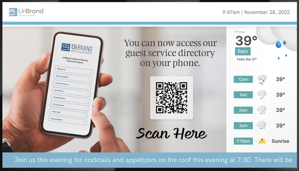 Digital Guest Directory Signage Demo