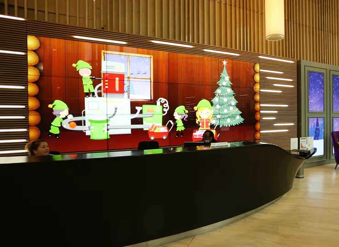 Dentsu Christmas Seasonal Digital Signage