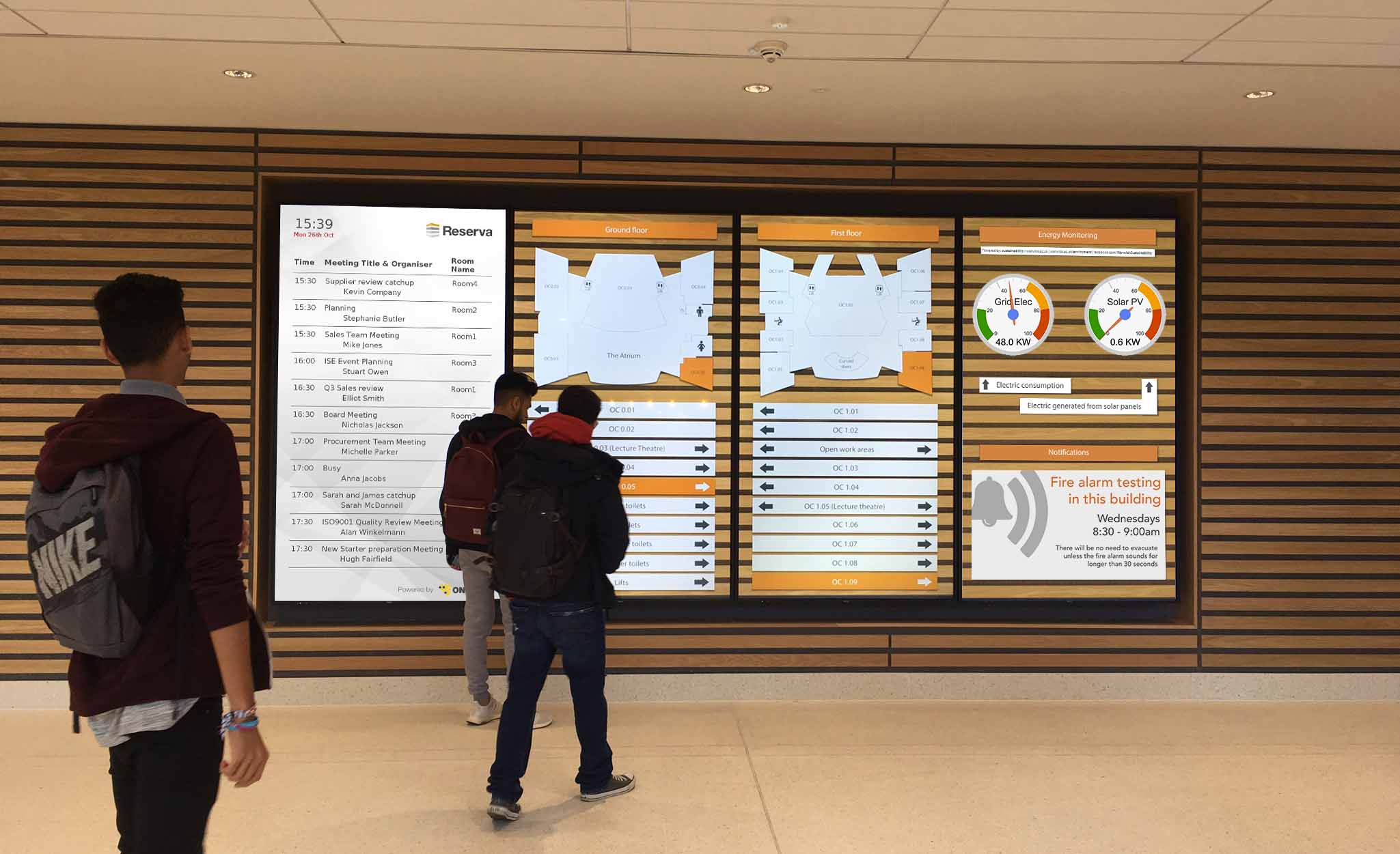 University of Warwick Education Digital Signage Dashboard