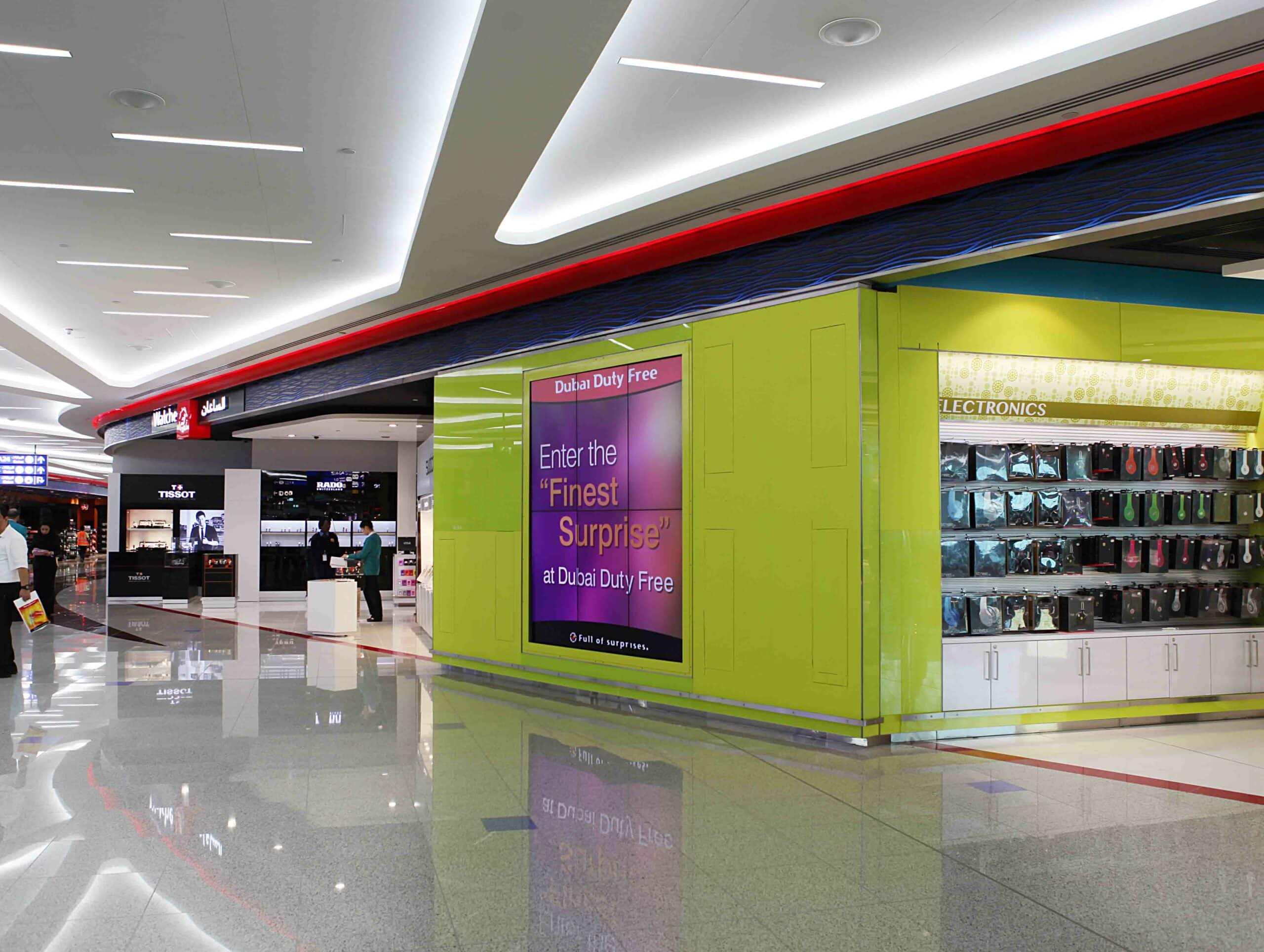 Dubai Duty Free Retail Signage