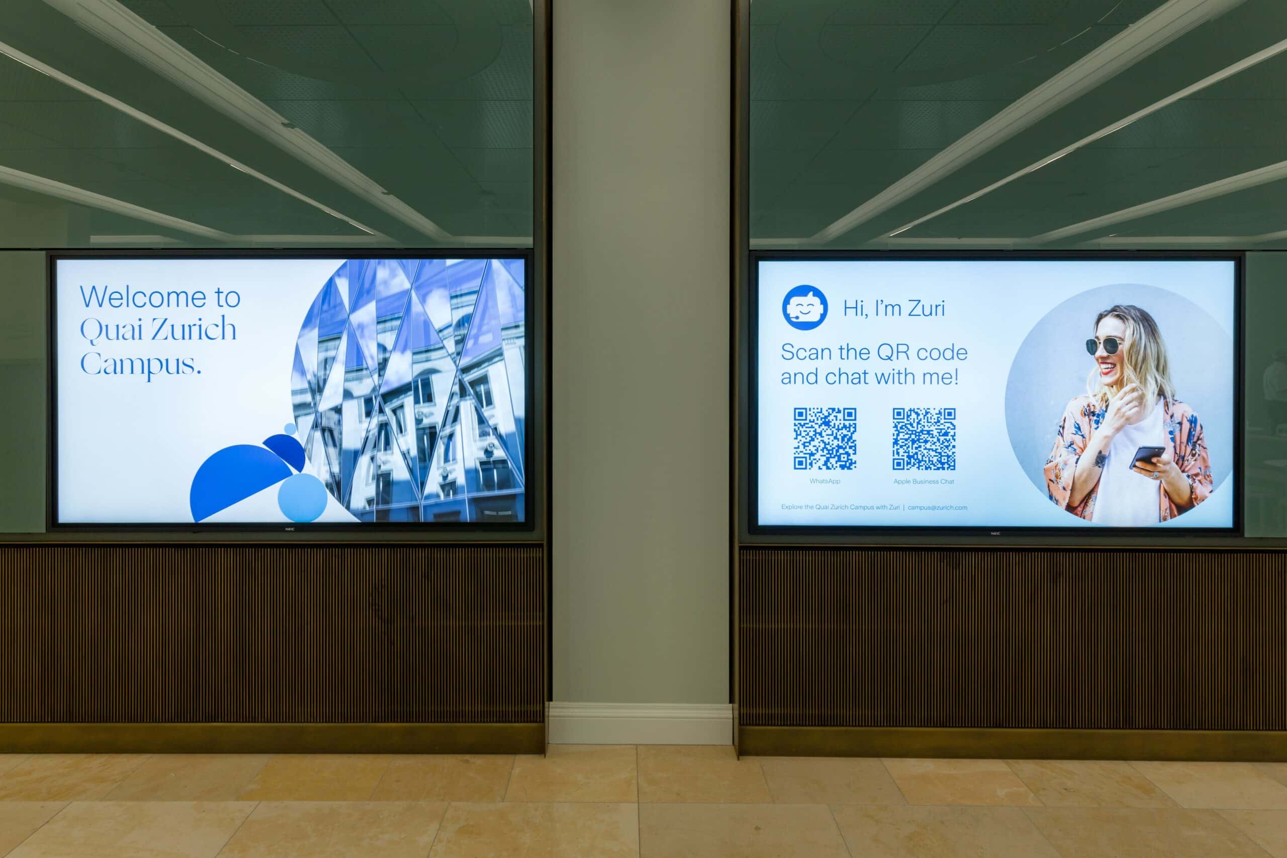 Zurich HQ Digital Signage