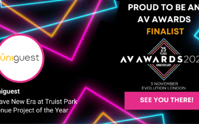 Uniguest has been announced as a finalist in two categories for the upcoming 2023 AV Awards