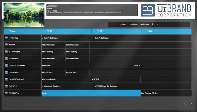 Tripleplay TV UrBrand Menu