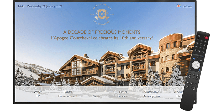 Hotel interativo TV-L'Apogee Courchevel