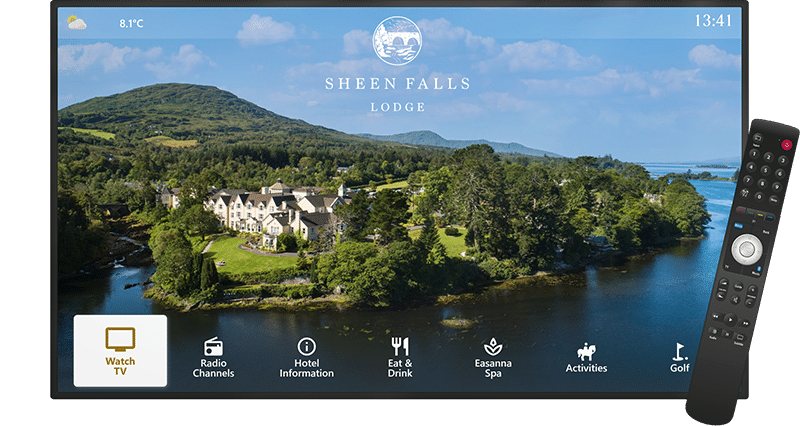 TV interactiva do hotel-Sheen Falls Lodge