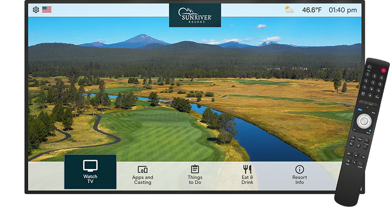 TV interactiva do hotel-Sheen Falls Lodge