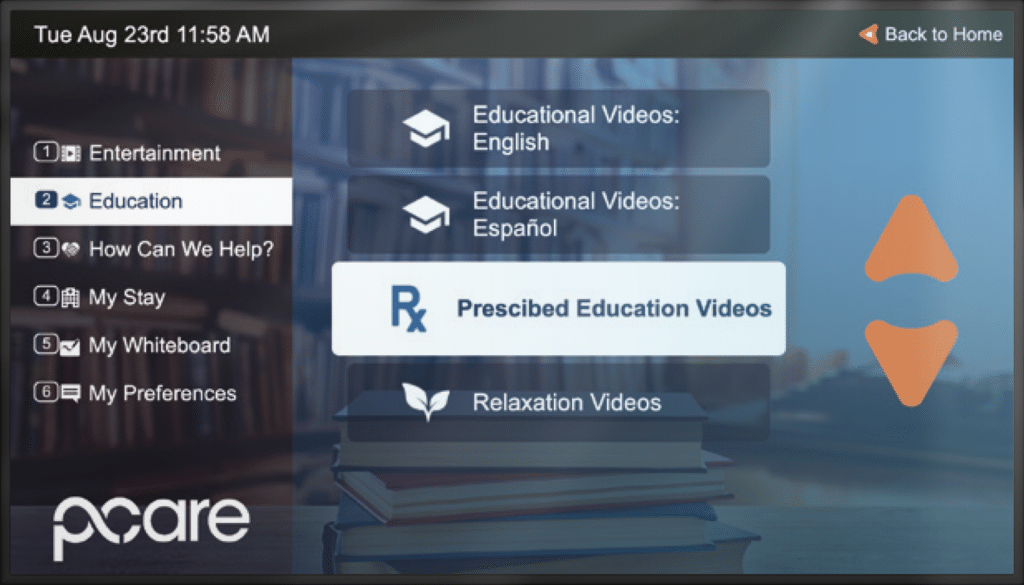 Ensino Prescrito Ecrã alternativo
