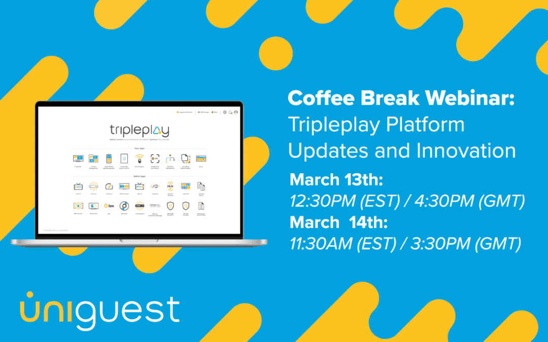 Webinar de pausa café: Actualizaciones de la plataforma Tripleplay 24.1