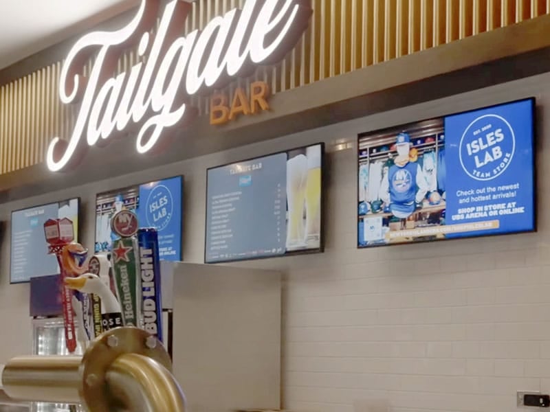Panneaux de menu pour le sport