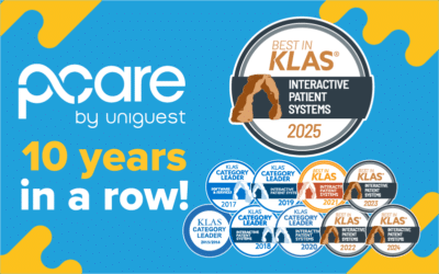 Uniguest’s pCare platform wins Best in KLAS IPS for 10th Year in a Row