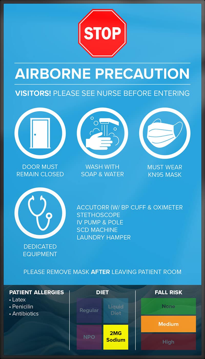 Portrait Blob Patient Room Sign Portrait