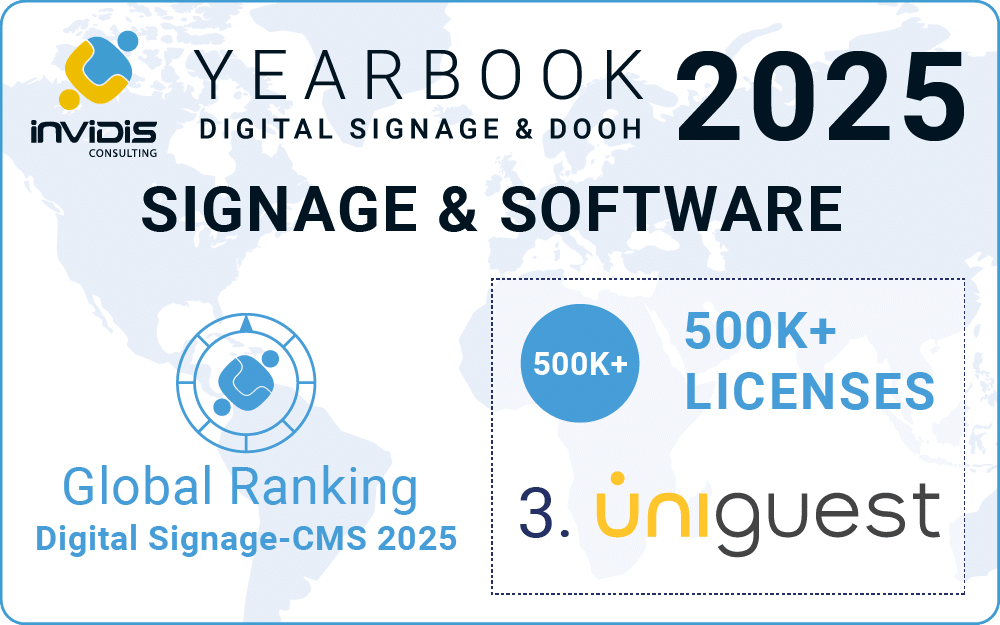 Щорічник Invidis 2025 Щорічник Invidis 2024. Uniguest 3-я найбільша компанія в сфері Digital Signage