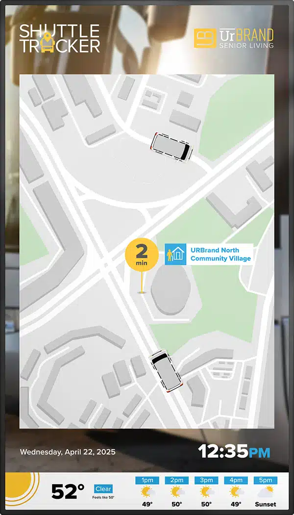 Community Hub Senior Living Wayfinding