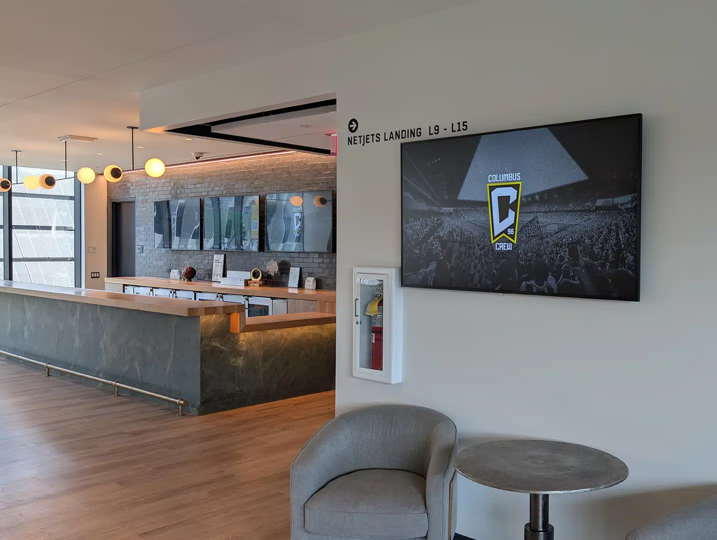 Columbus Crew 5 (1) NetJets Suite Digital Signage